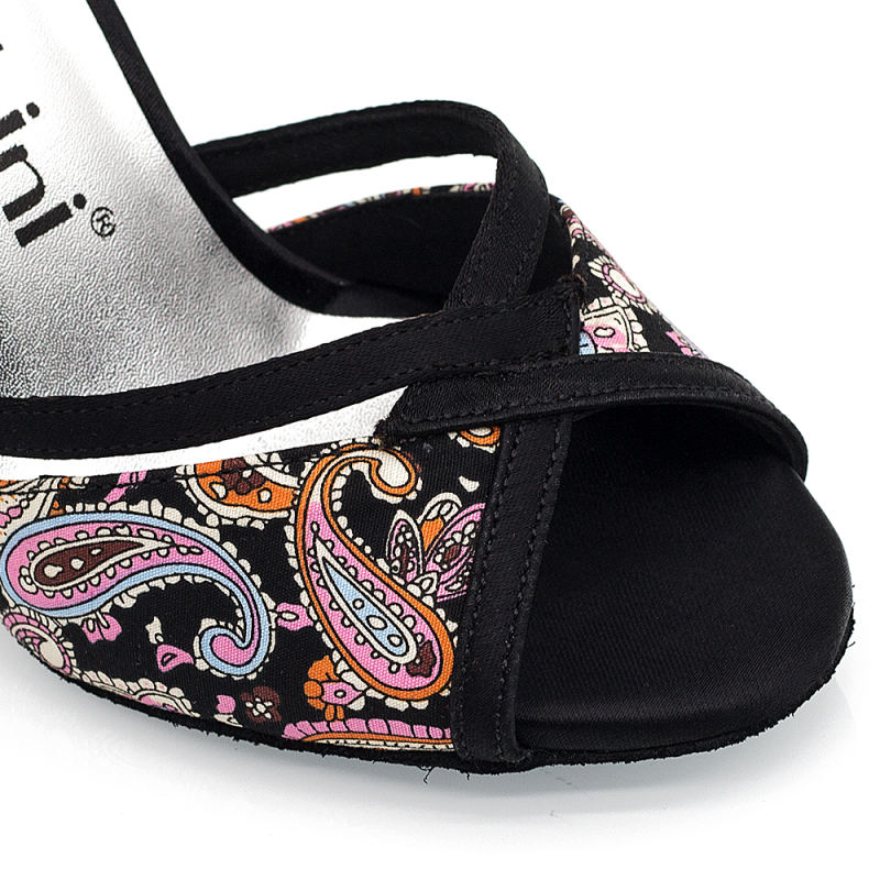 【Euphoria】 Paisley Series  Ankle Strap Salsa Latin Dancing Shoes