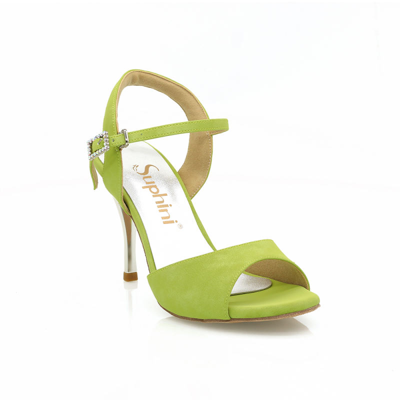 【True Color】 Fresh Green 9cm Tango Dance Shoes