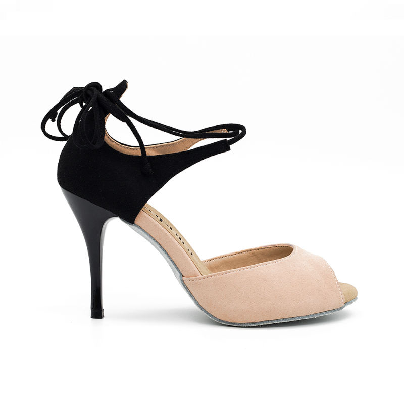 Suphini New Arrivals Sexy 9cm Small Open Toe Ankle Strap Argentina Tango Sandal Dance Shoes