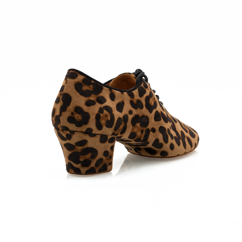 【Leopard Collection】Practice Series 5cm Cuban Heel Salsa Latin Practice Shoes