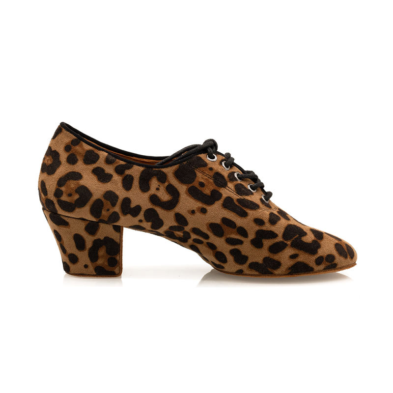 【Leopard Collection】Practice Series 5cm Cuban Heel Salsa Latin Practice Shoes