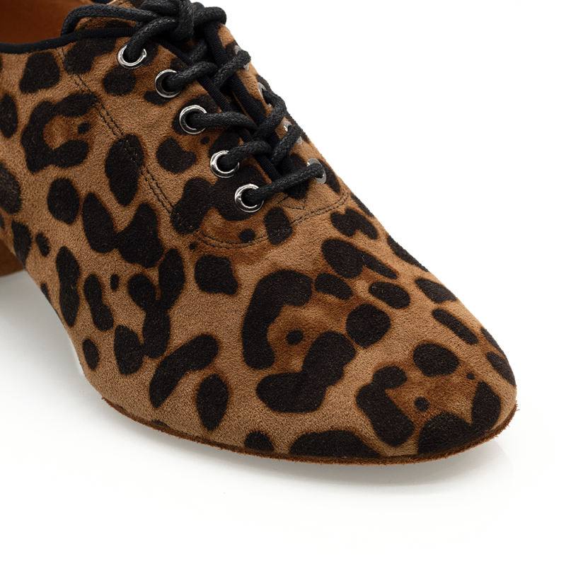 【Leopard Collection】Practice Series 5cm Cuban Heel Salsa Latin Practice Shoes