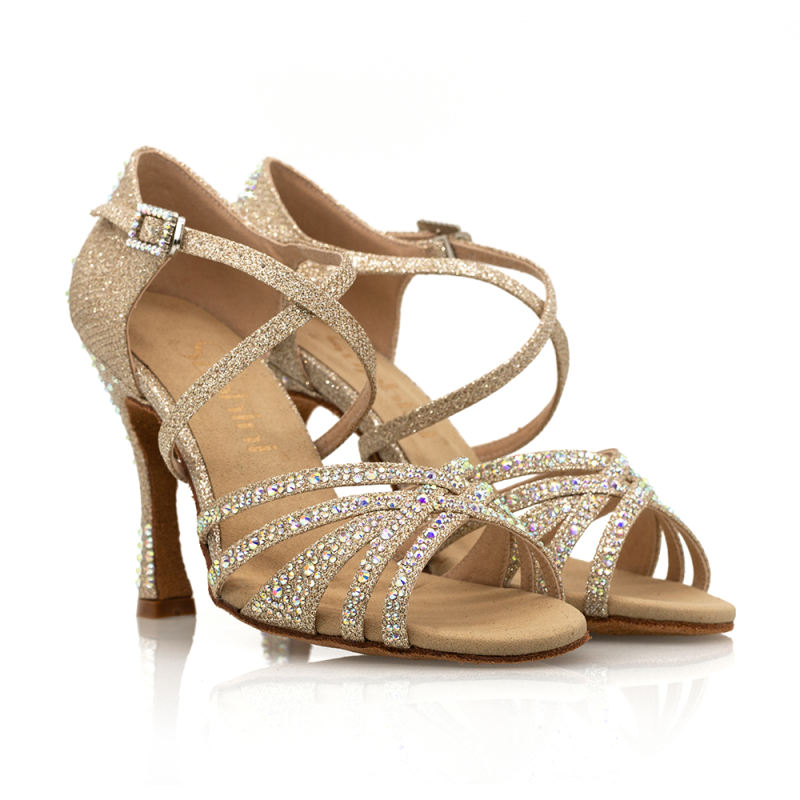 【Heronsbill】Sun Flower Glitter 10cm Dance Sandal