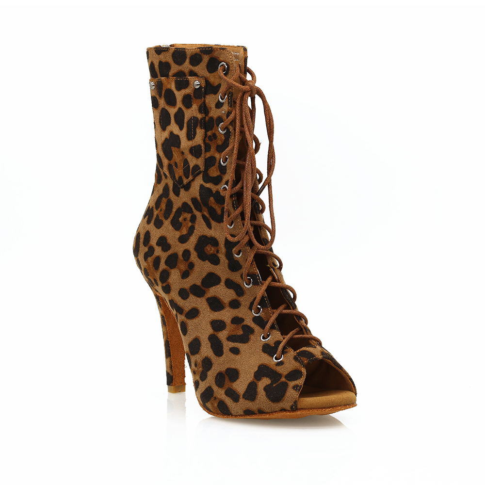 Cheetah open hot sale toe booties