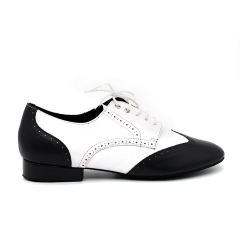 Suphini Soft Black & White Nappa Leather Loafer Bachata Salsa Kizomba Latin Men Dance Shoes