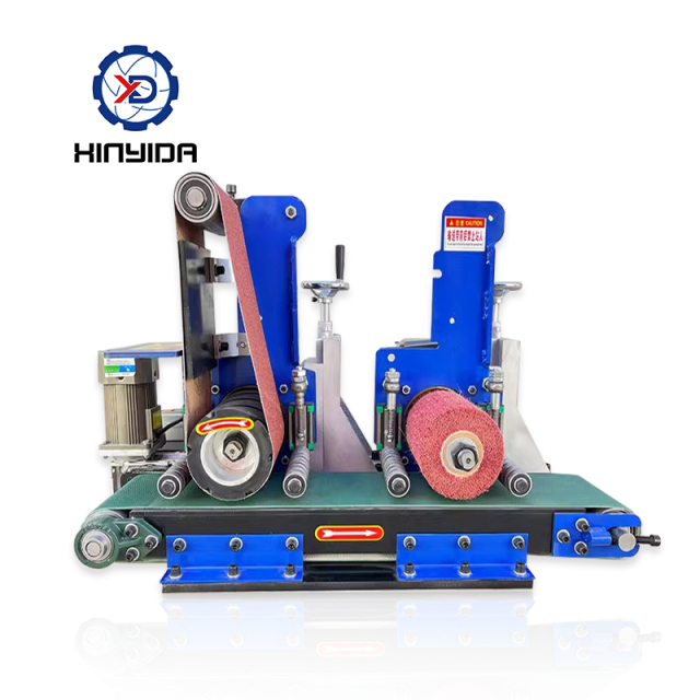 JY-PB-150 Double station Flat Bar and Rectangular Tube Finishing Machine,www.xydpolishing.com,JY-PB-150 Double station Flat Bar and Rectangular Tube Finishing Machine