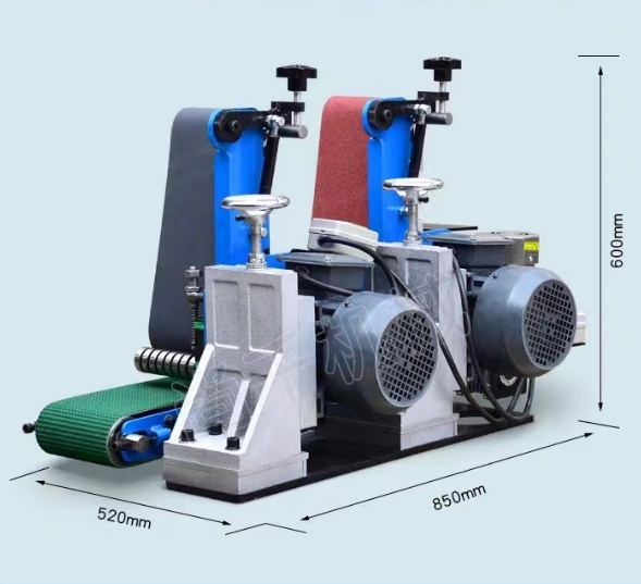 JY-PB-100 Double station Flat Bar and Rectangular Tube Finishing Machine,www.xydpolishing.com,JY-PB-100 Double station Flat Bar and Rectangular Tube Finishing Machine