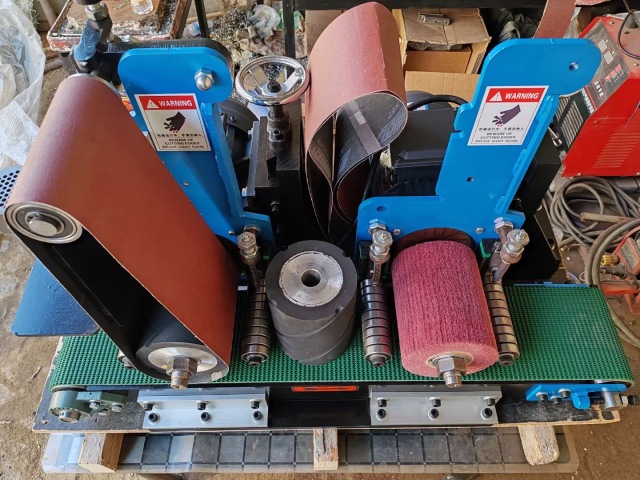 JY-PB-150 Double station Flat Bar and Rectangular Tube Finishing Machine,www.xydpolishing.com,JY-PB-150 Double station Flat Bar and Rectangular Tube Finishing Machine