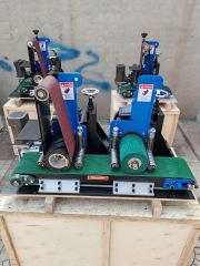 JY-PB-100 Double station Flat Bar and Rectangular Tube Finishing Machine,www.xydpolishing.com,JY-PB-100 Double station Flat Bar and Rectangular Tube Finishing Machine