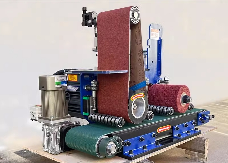 JY-PB-150 Double station Flat Bar and Rectangular Tube Finishing Machine,www.xydpolishing.com,JY-PB-150 Double station Flat Bar and Rectangular Tube Finishing Machine