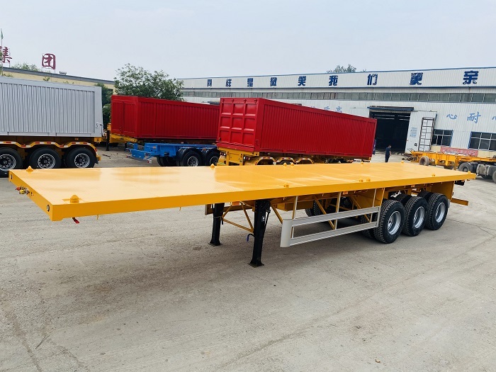 3 AXLES FLAT BED SEMI TRAILER