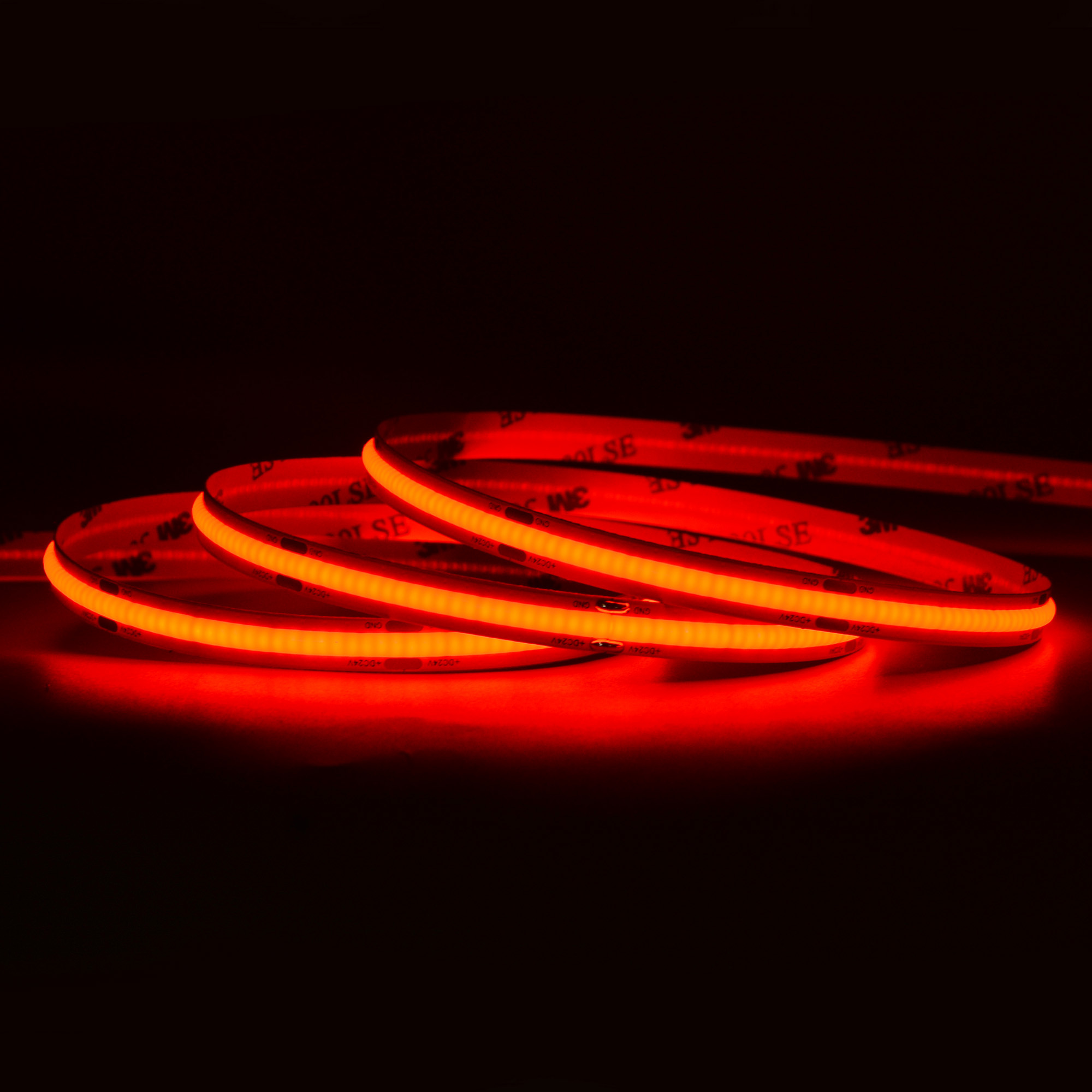 Red 480leds/m cob strip