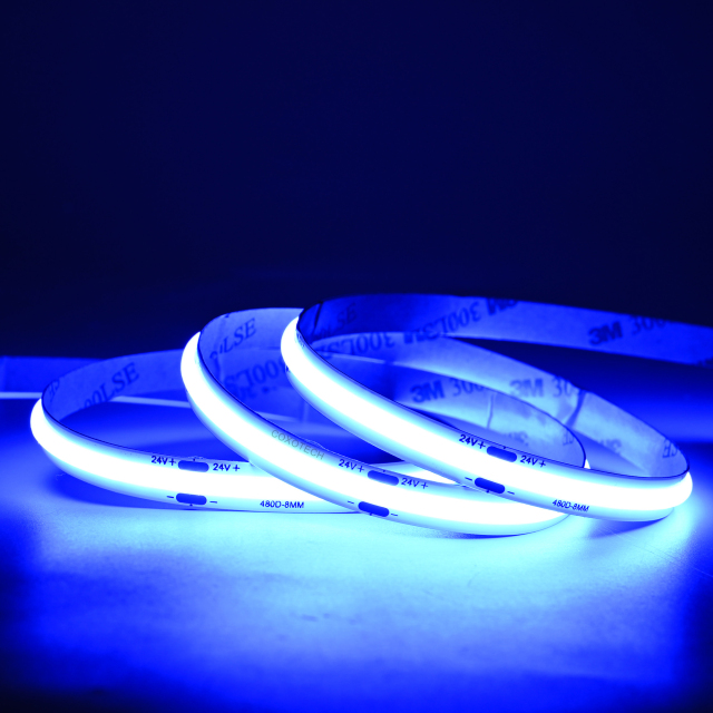 Blue 480leds/m cob strip