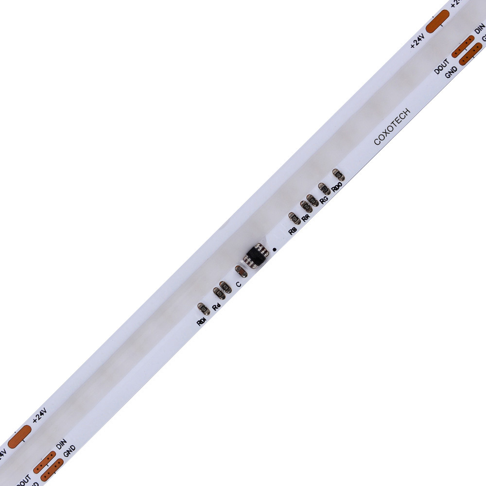 10mm 24V 420leds/m digital RGB COB led strip