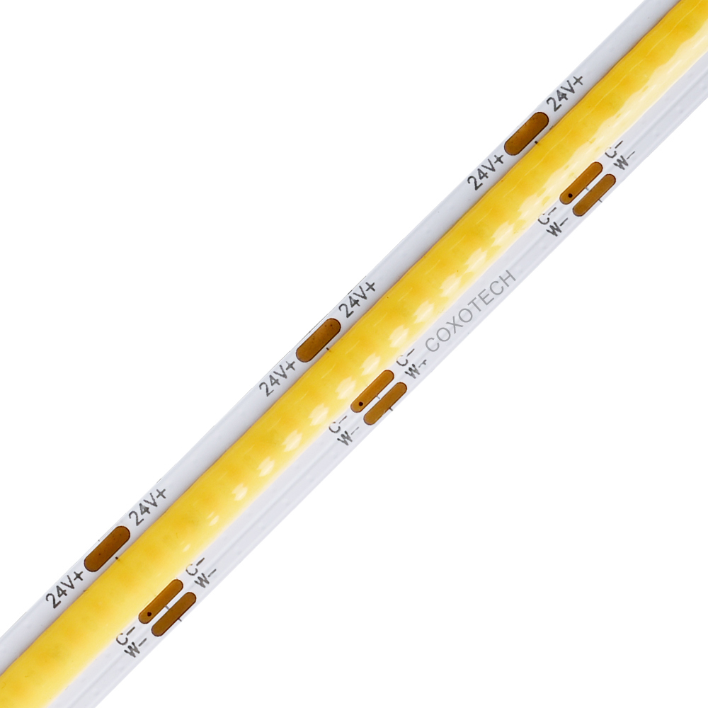 10mm 24V 840leds/m CCT COB Strip