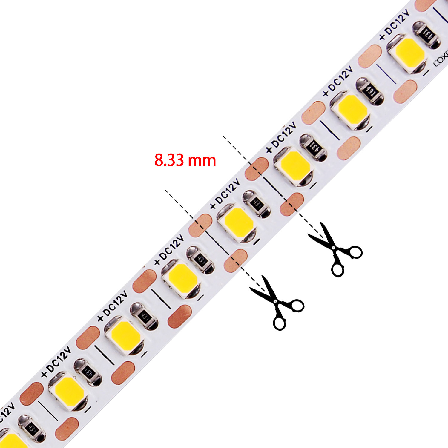10mm 24V 120leds/m Mini Cut LED Strip