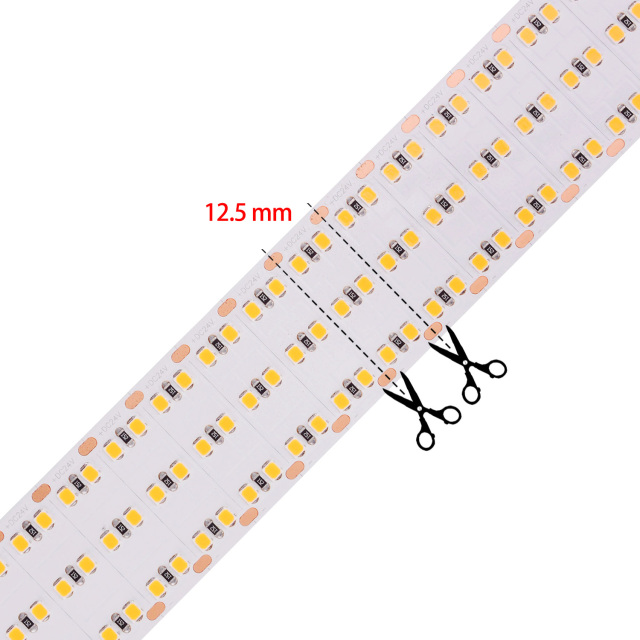 36mm 24V Three Lines 480leds/m Mini Cut LED Strip