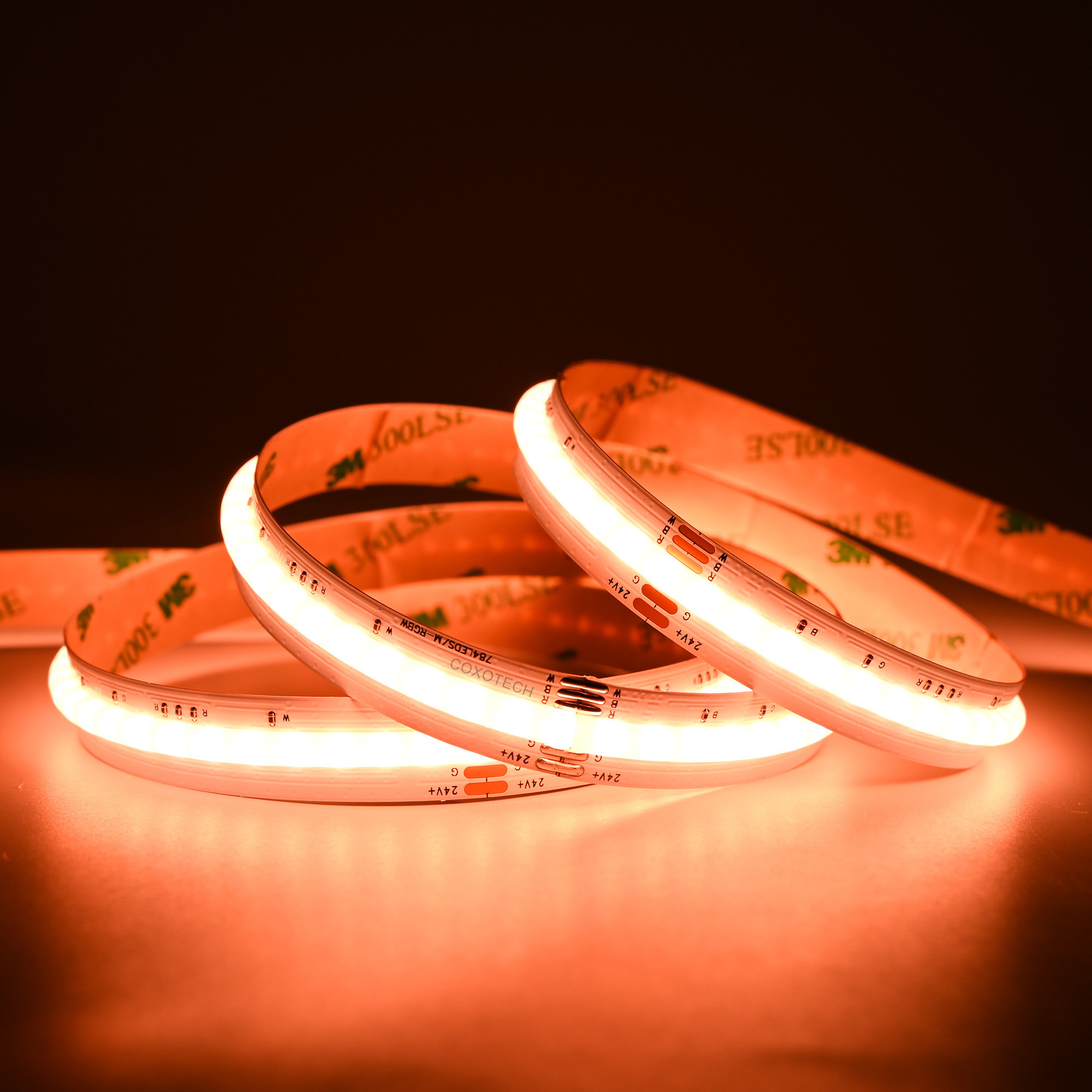12mm 24V 784leds/m RGBW COB Strip