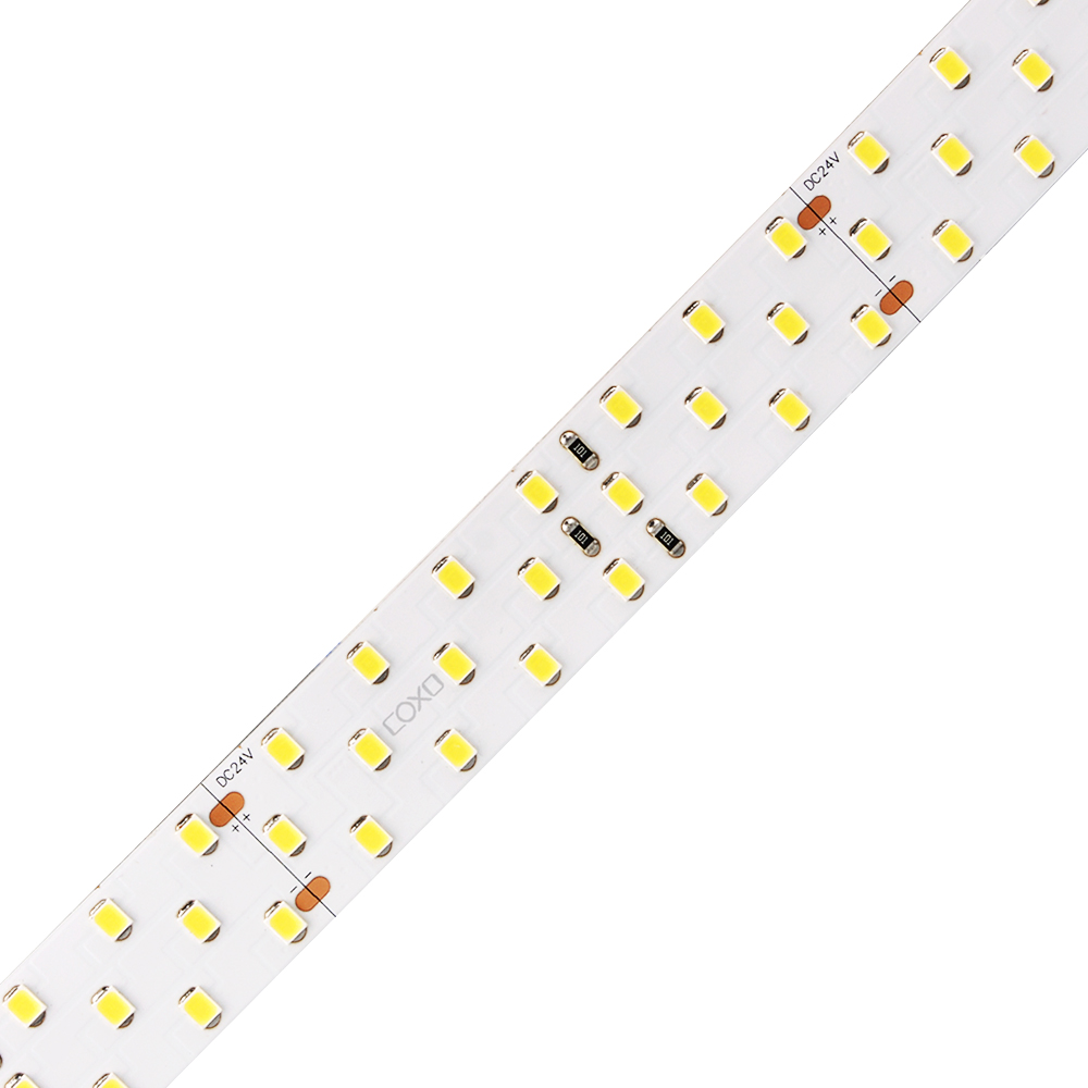 Double Line Led Light 15mm 24V Double line 196leds/m High Efficiency 2835 LED strip