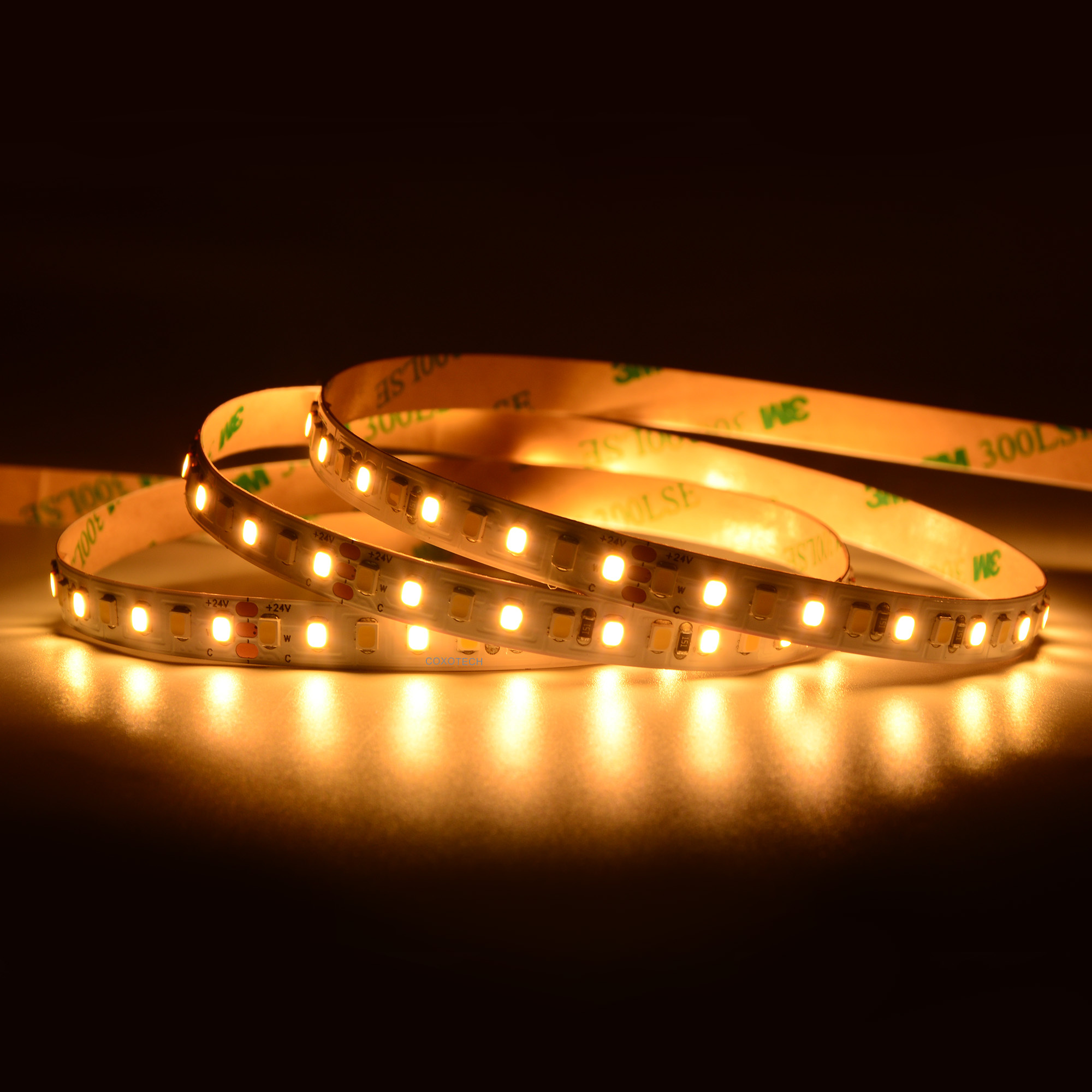10mm 24V 168leds/m CCT 2835 LED strip