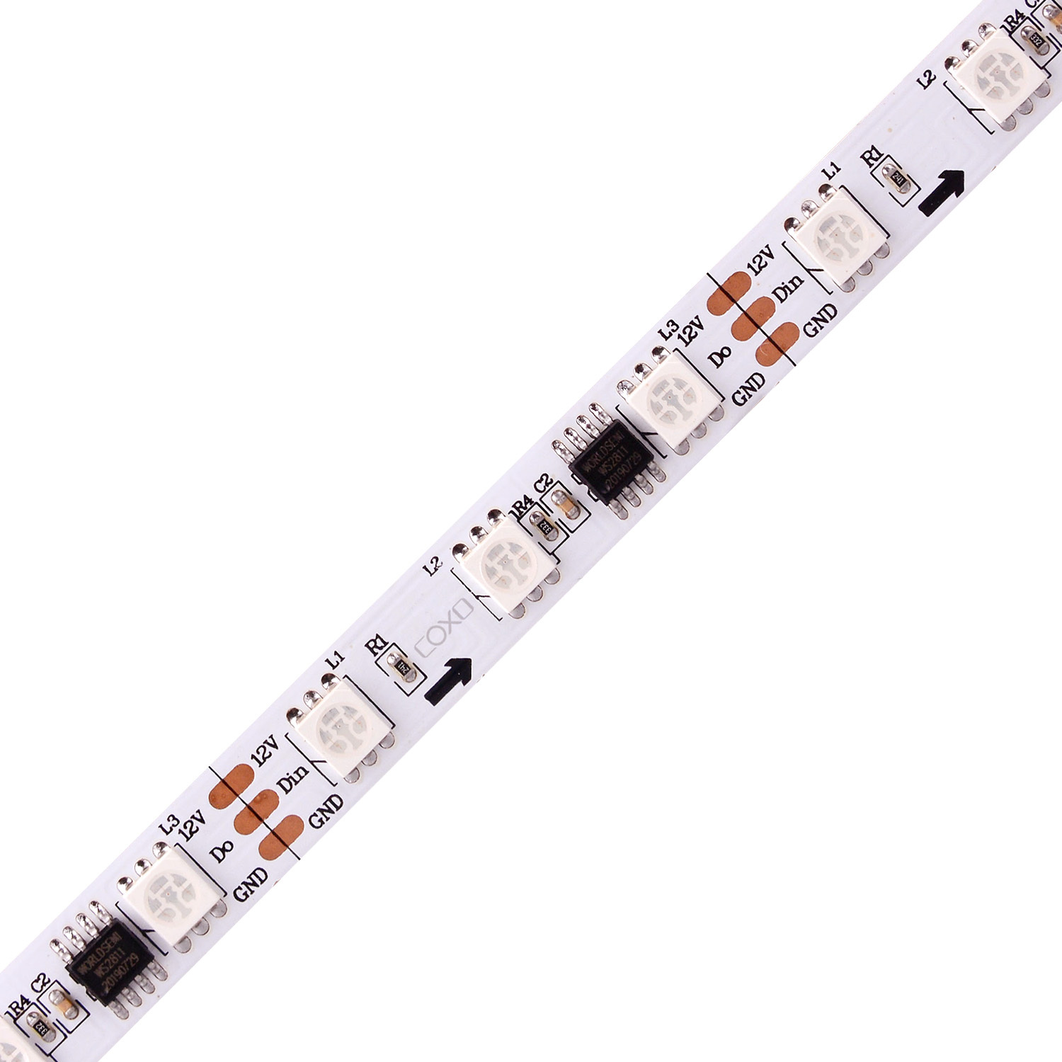 10mm 12V 60leds/m WS2811 LED Strip