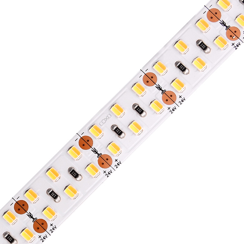 15mm 24V Double Lines 240leds/m 2835 2 in 1 CCT 2835 LED strip