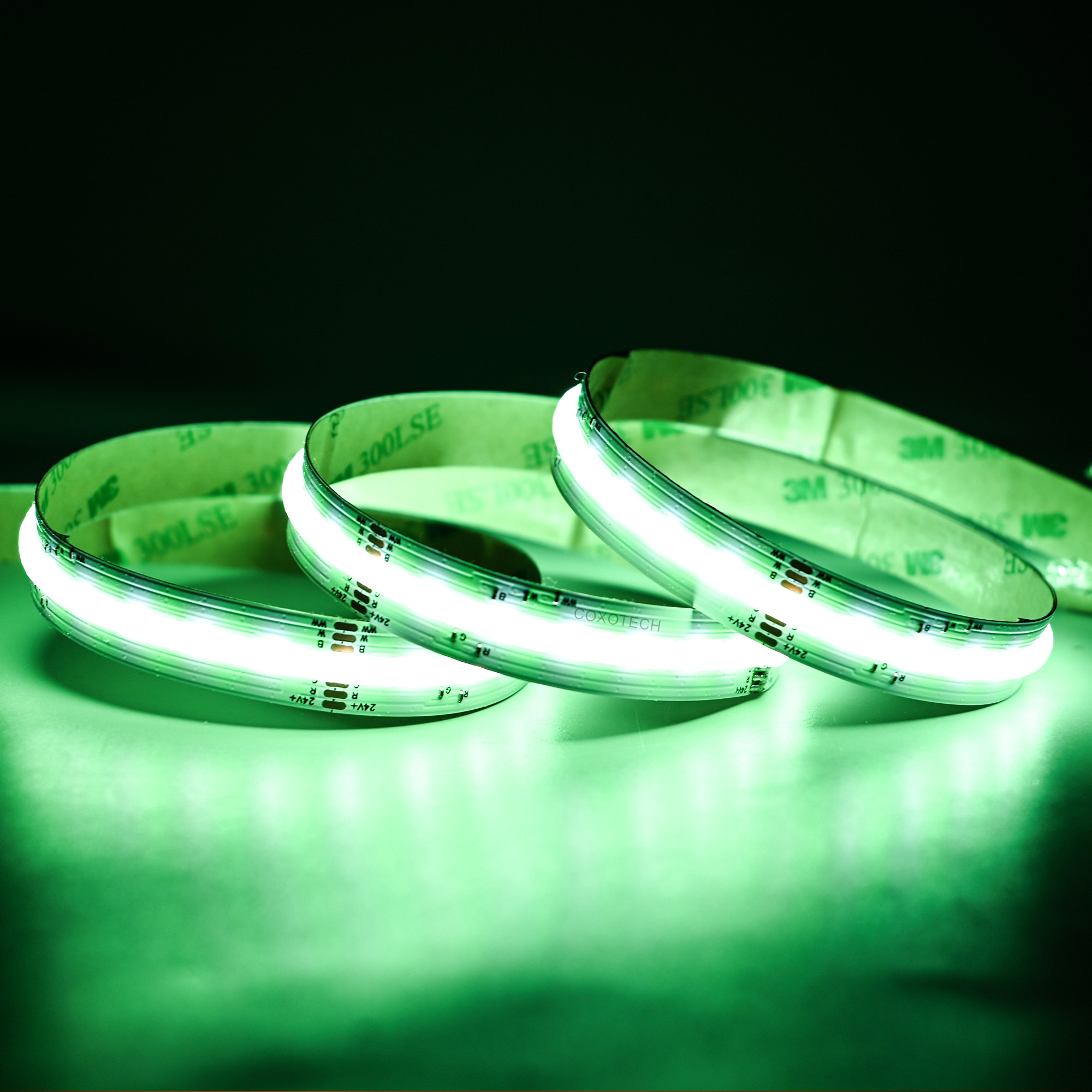 12mm 24V 560leds/m COB RGBCCT LED strip