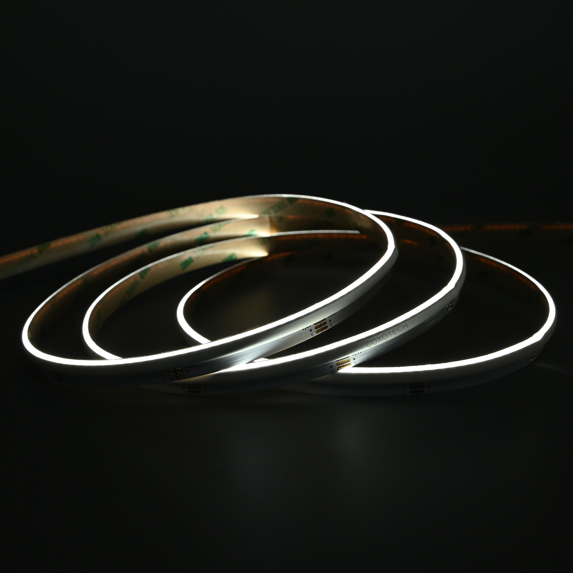 10mm 24V 560leds/m Side View COB CCT LED strip