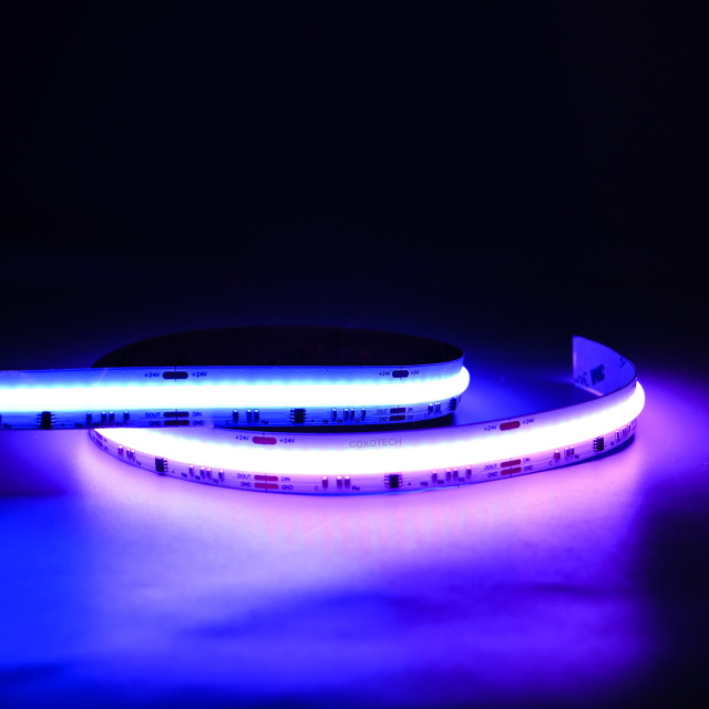 12mm 24V 840leds/m digital RGB COB led strip