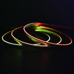 10mm 24V 840leds/m Side View COB Digital RGB LED strip