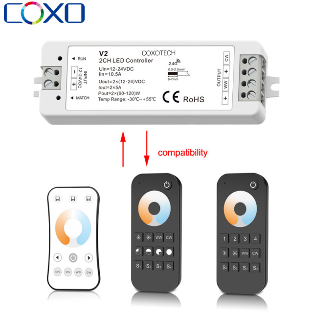 V2 RF Dimmer led controller