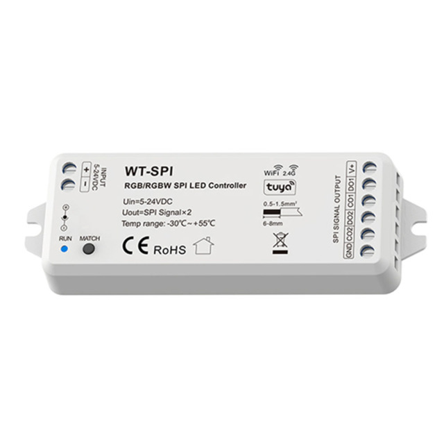 WT-SPI Wifi SPI Controller for single color RGB RGBW+CCT led Controller