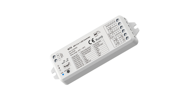 WT5 RF Remote control 5 years warranty Tuya WIFI 5 channel RGB/RGBW/CCT/Dimming 5 in 1 led controller