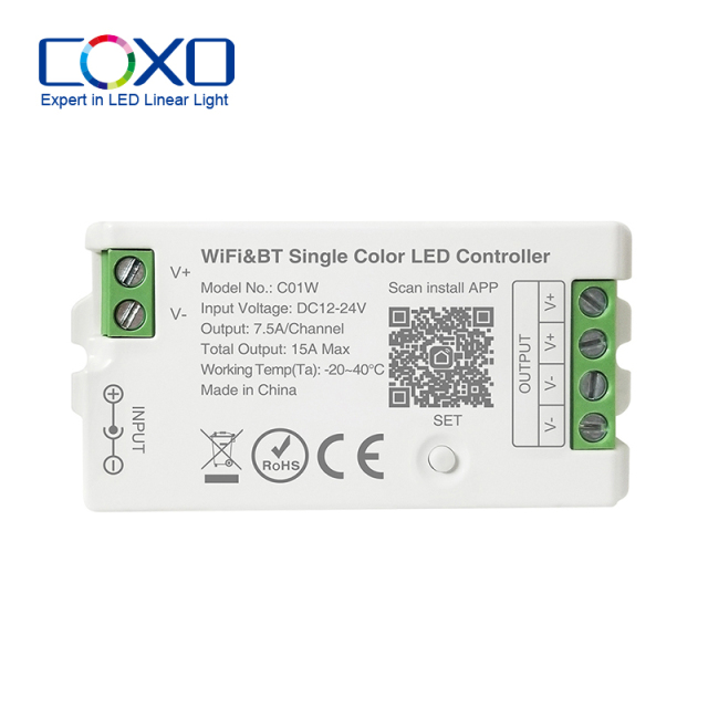 C01W RF Tuya led controller Wifi LED light Dimmer lighting controller