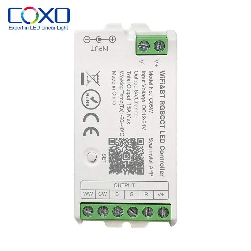C05W Tuya Wifi RF RGBCCT Controller
