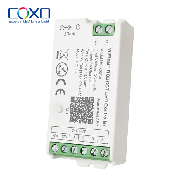 C05W Tuya Wifi RF RGBCCT Controller