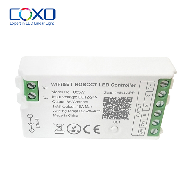 C05W Tuya Wifi RF RGBCCT Controller