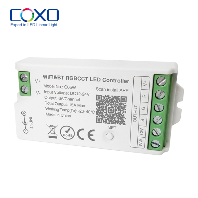 C05W Tuya Wifi RF RGBCCT Controller