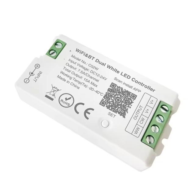 C02W RF Tuya led controller Wifi LED CCT smart Controller