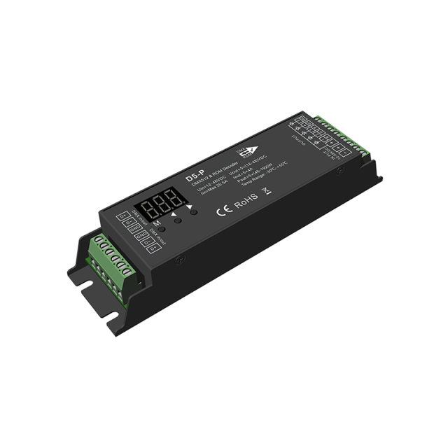 12-48VDC 4A*5CH D5-P DMX512 Decoder