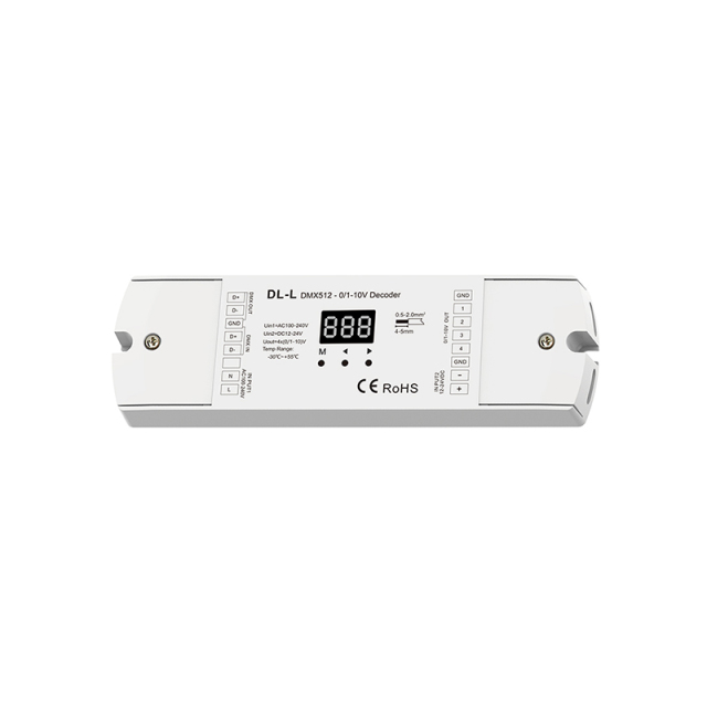 DL-L DMX to 4CH 0-10V signal converter