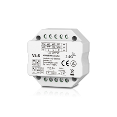 V4-S Mini RF 4 Channel RF LED Controller with Push Dim