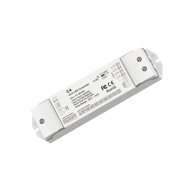 C4 (150-500mA or 350-1200mA) RF Constant Current RGB and RGBW Controller (150-500mA or 350-1200mA  Adjustable)