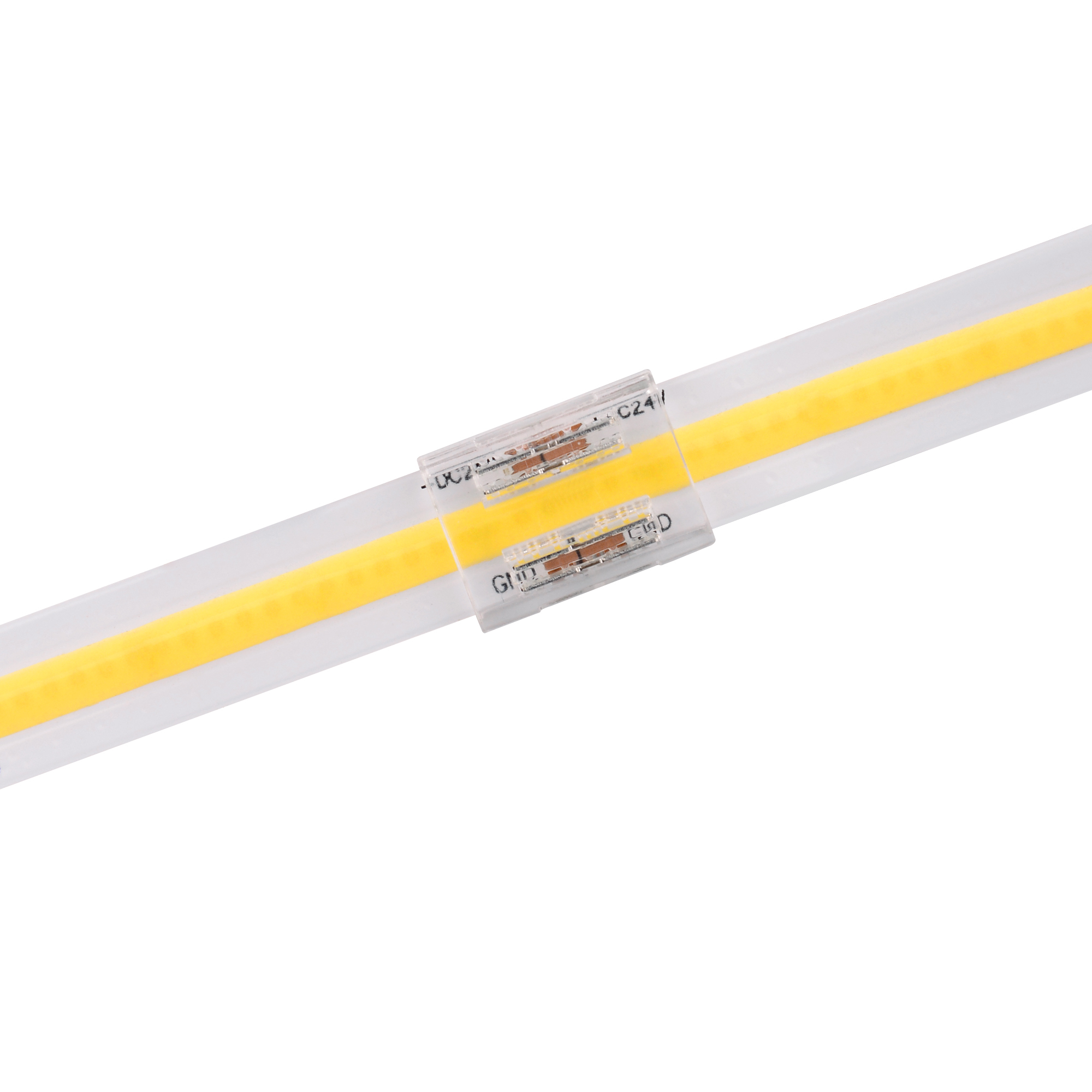 8mm width G model 2 pin white wire Transparent Connector
