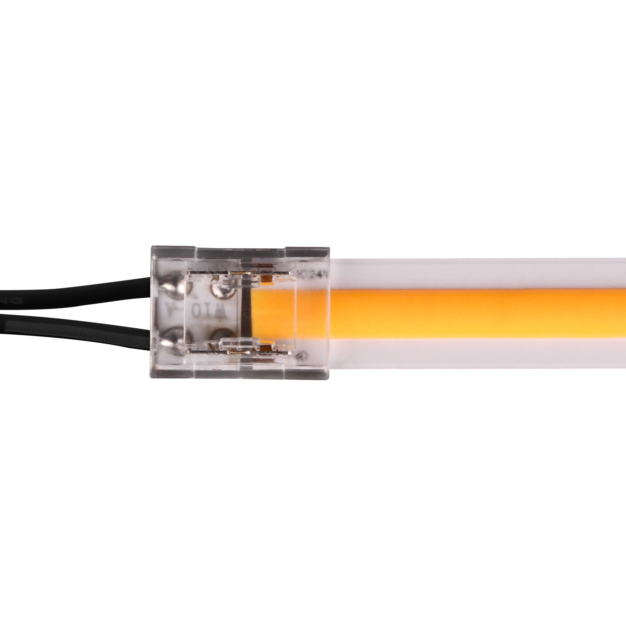 10mm width G model 2 pin black wire Transparent Connector