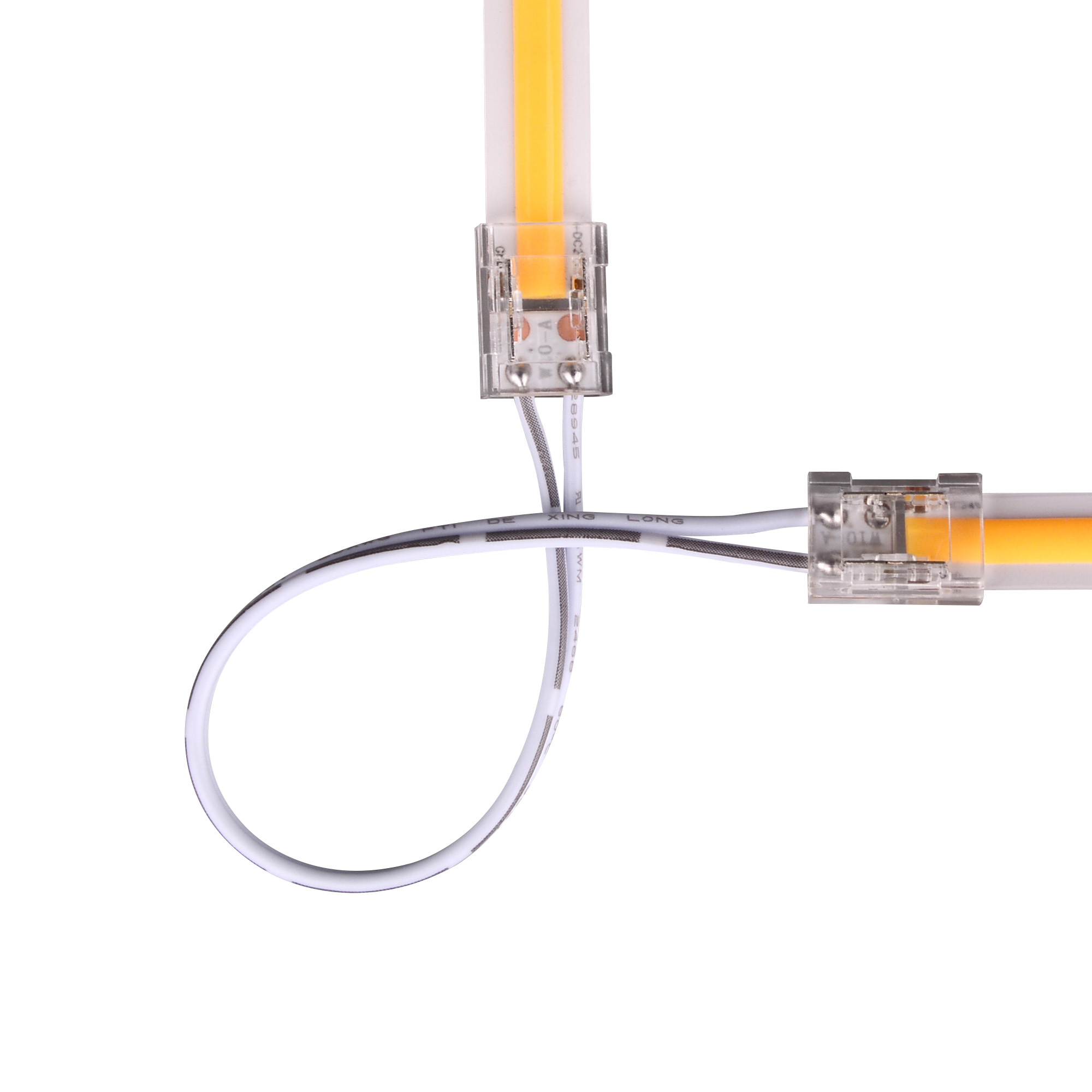 8mm width G model 2 pin white wire Transparent Connector