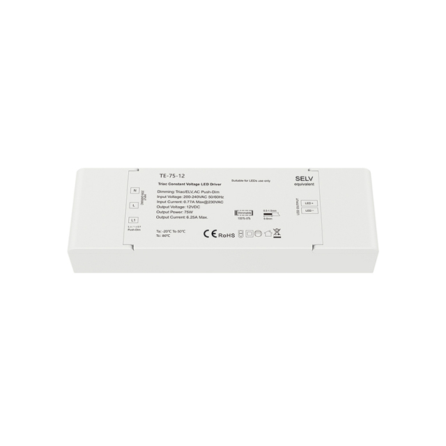 TE-75-12	Triac Dimmable LED Driver