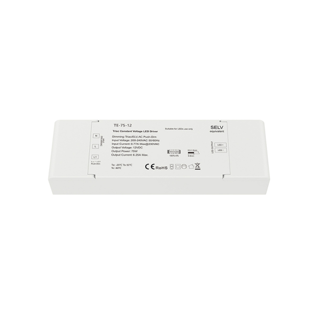 TE-75-12	Triac Dimmable LED Driver