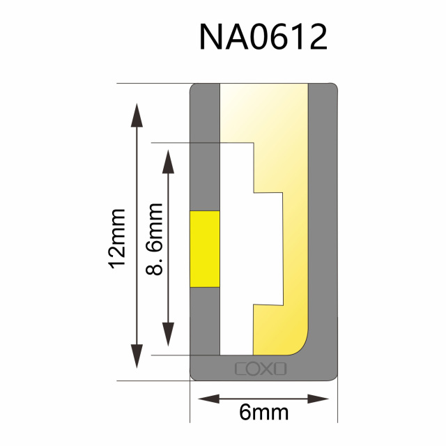 NA0612 6*12mm S-Type Neon Silicone Tube.