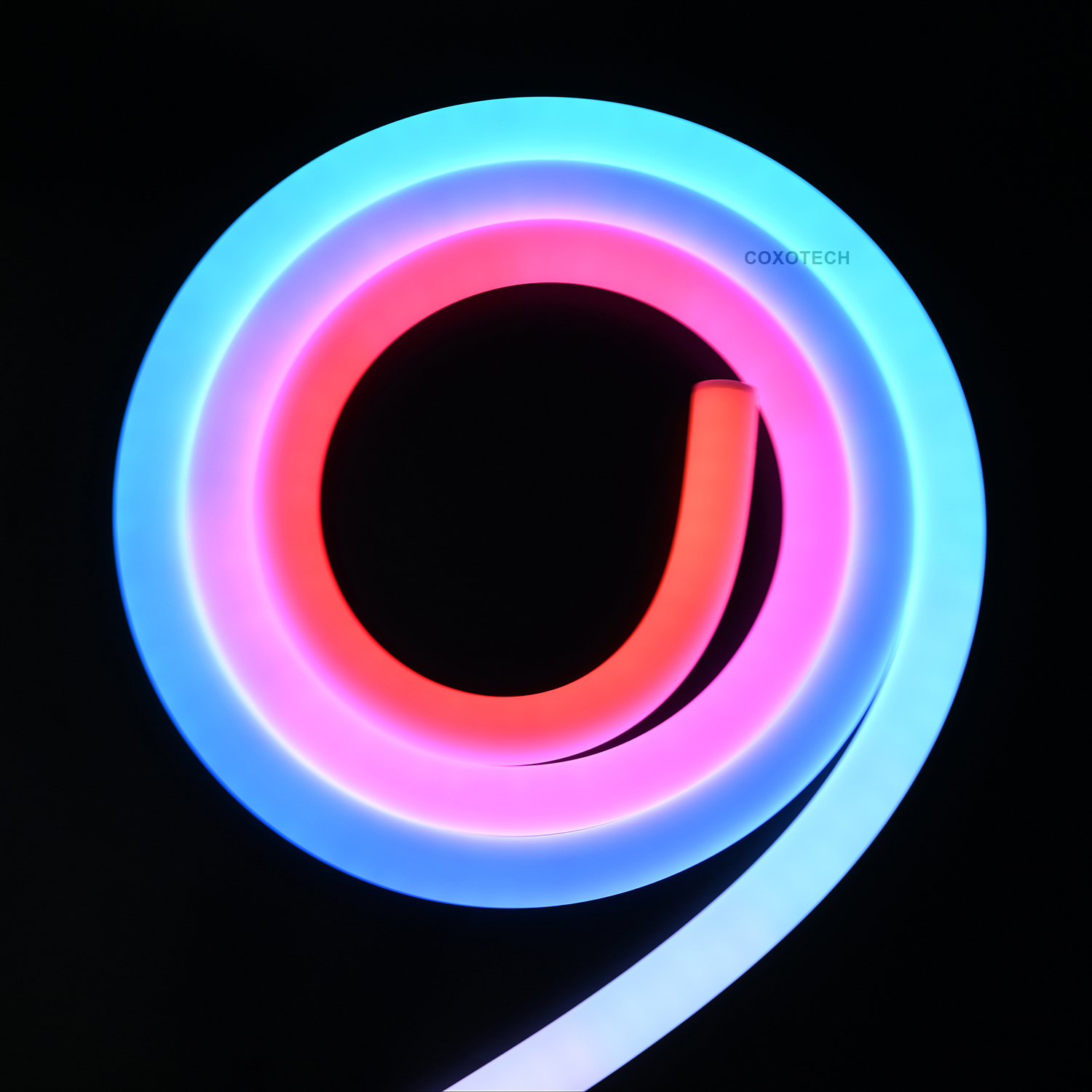 N25R 24V RGB+X φ25 360° Round Neon Strip